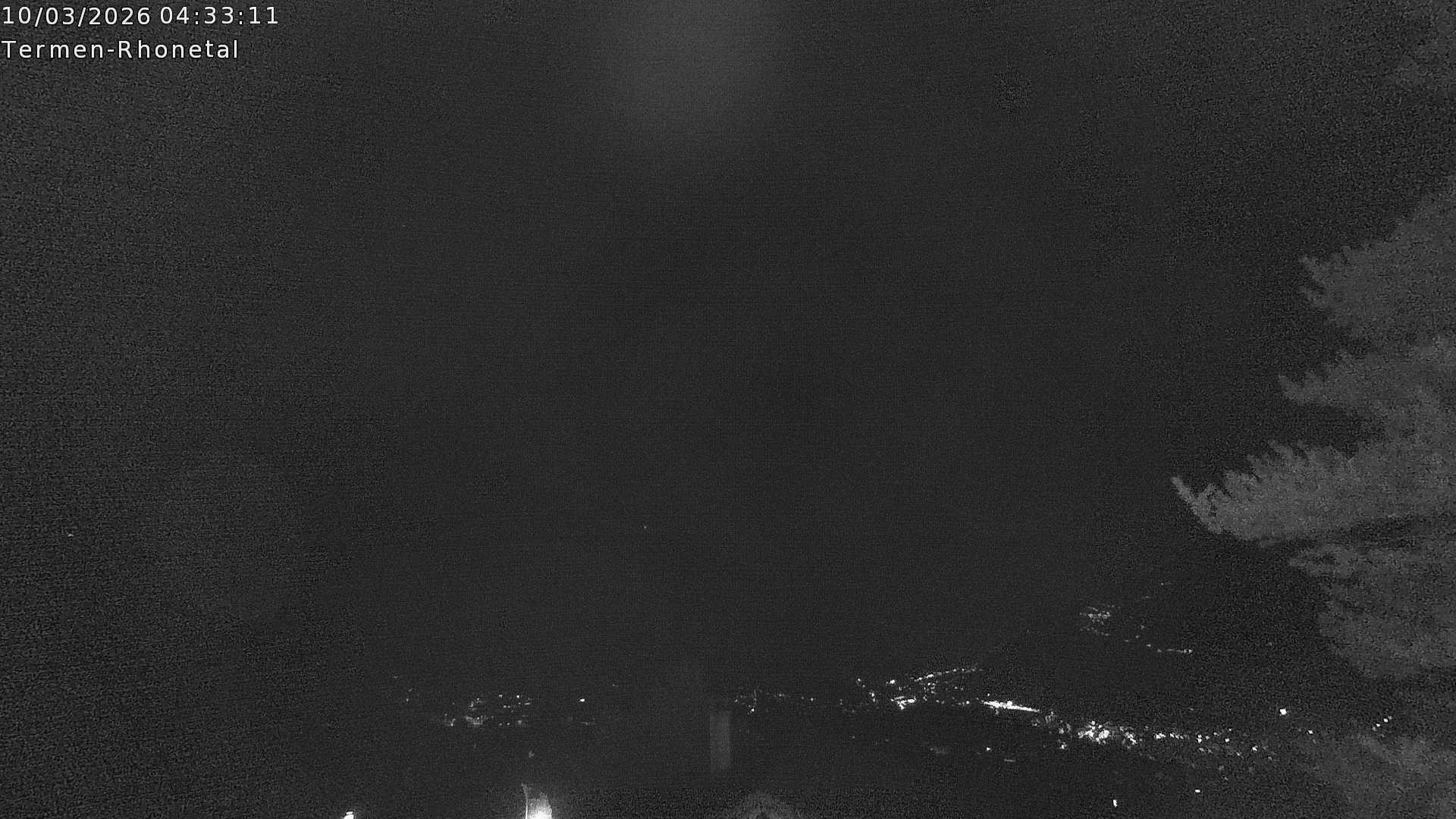 Archiv Foto Webcam Termen: Blick Richtung Süden ins Rhonetal
