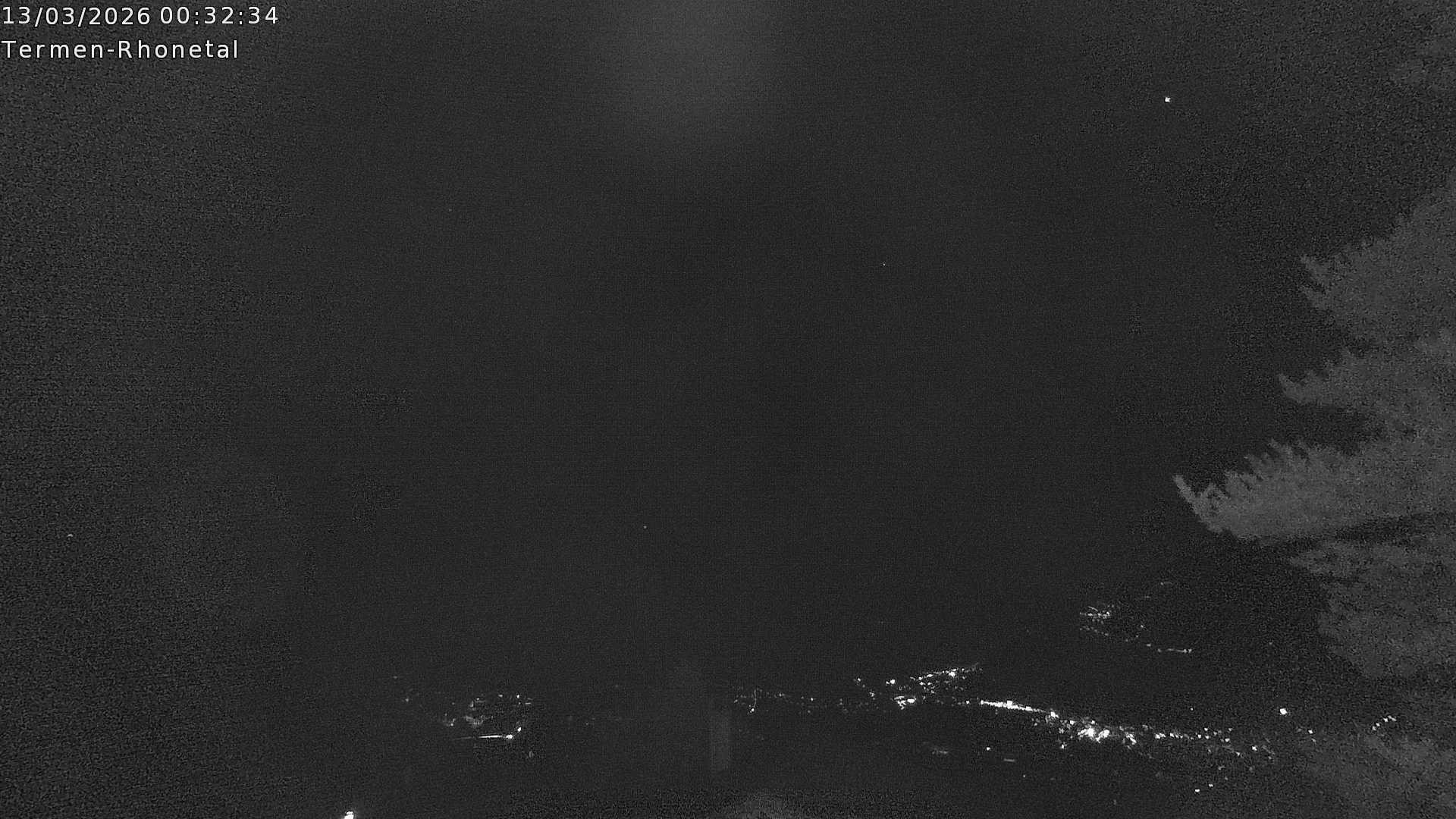 Archiv Foto Webcam Termen: Blick Richtung Süden ins Rhonetal