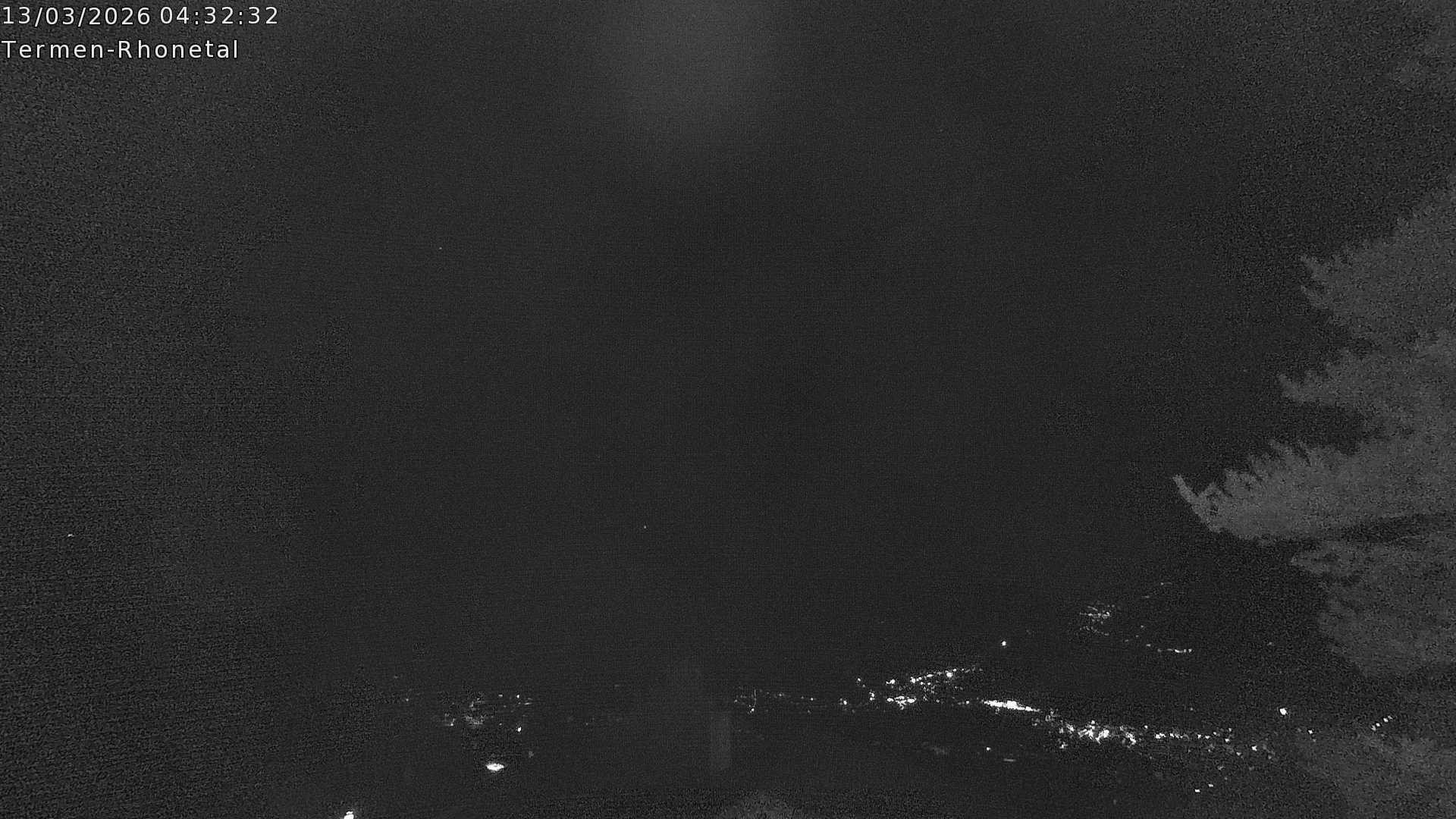 Archiv Foto Webcam Termen: Blick Richtung Süden ins Rhonetal