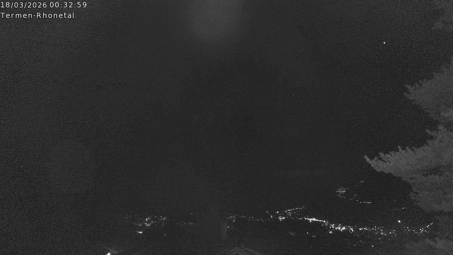 Archiv Foto Webcam Termen: Blick Richtung Süden ins Rhonetal