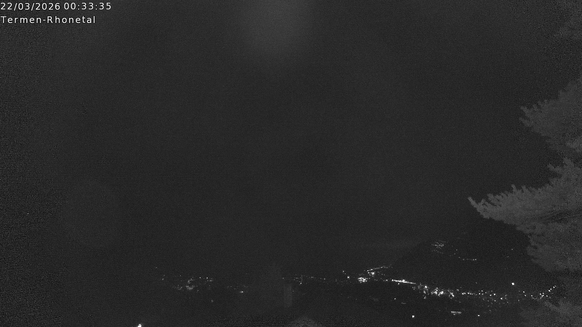 Archiv Foto Webcam Termen: Blick Richtung Süden ins Rhonetal