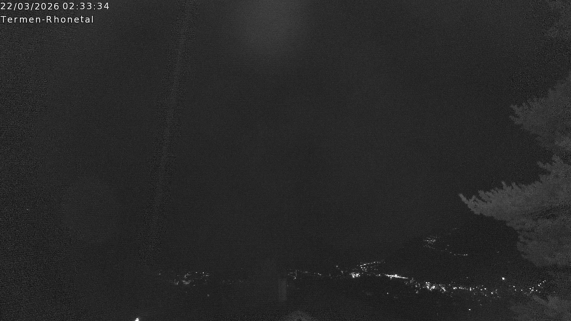 Archiv Foto Webcam Termen: Blick Richtung Süden ins Rhonetal