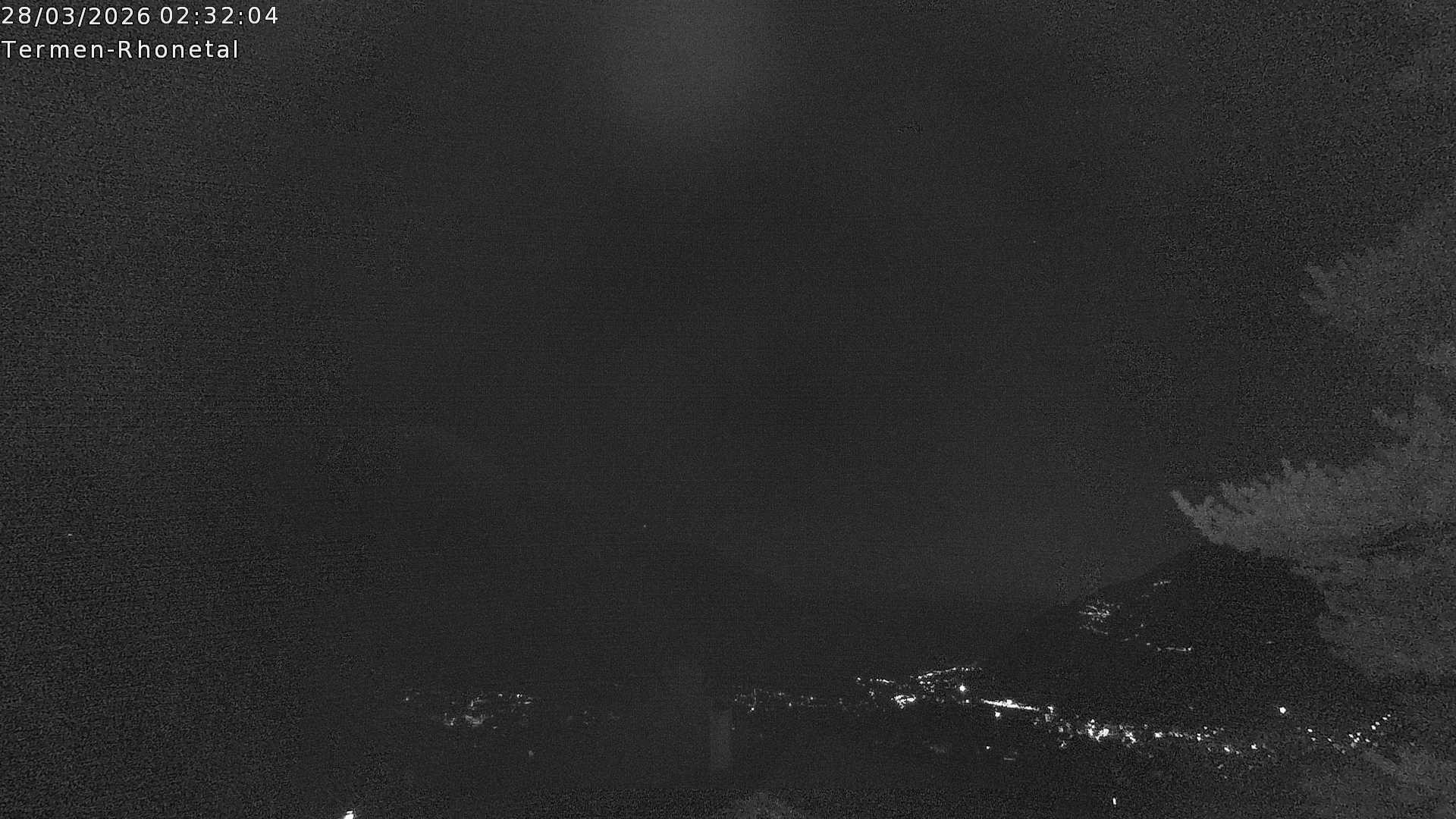 Archiv Foto Webcam Termen: Blick Richtung Süden ins Rhonetal