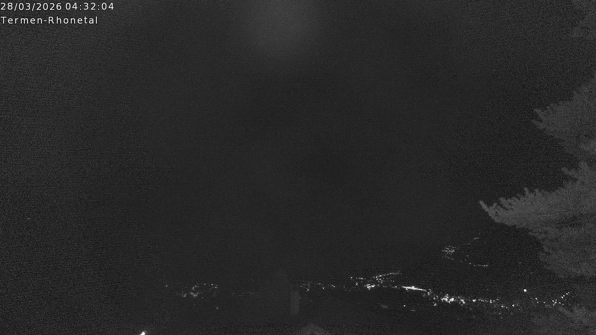 Archiv Foto Webcam Termen: Blick Richtung Süden ins Rhonetal
