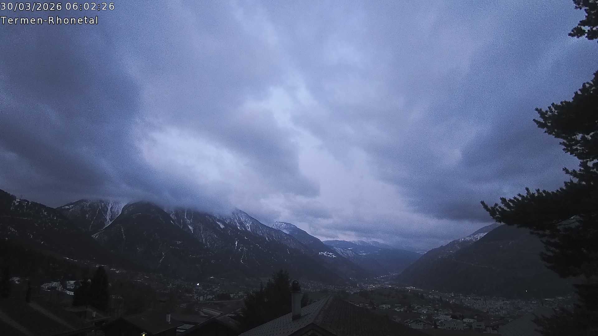 Archived image Webcam Termen: View to the south