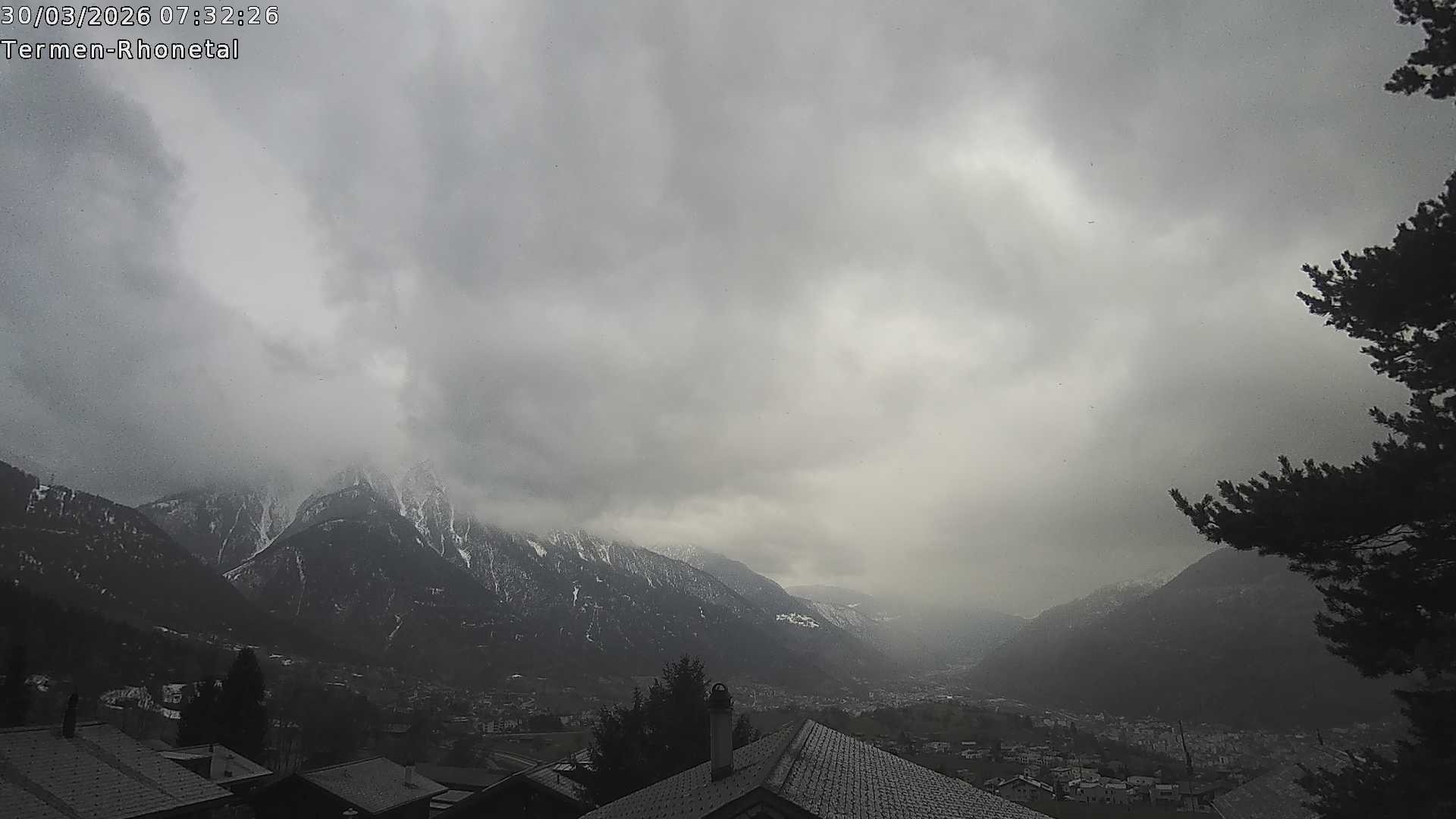 Archived image Webcam Termen: View to the south