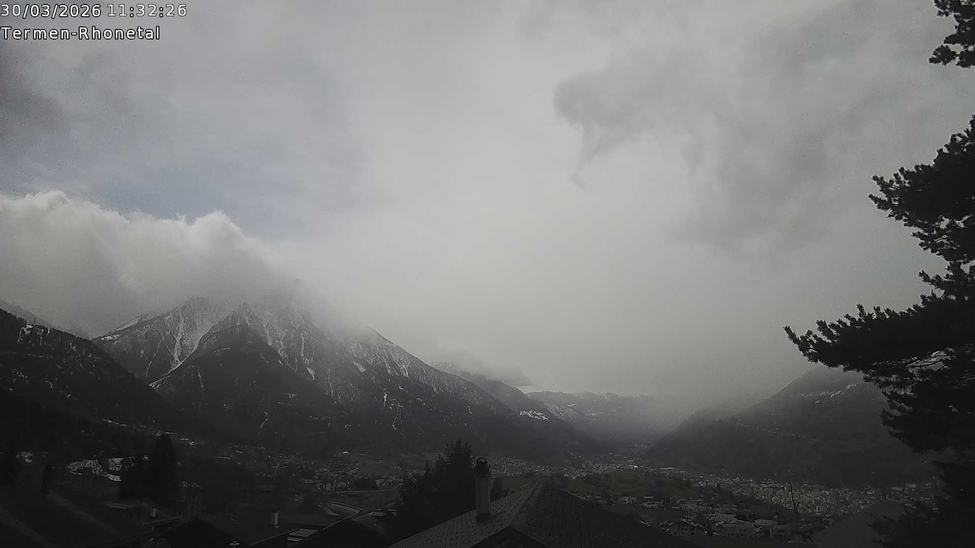 Archived image Webcam Termen: View to the south