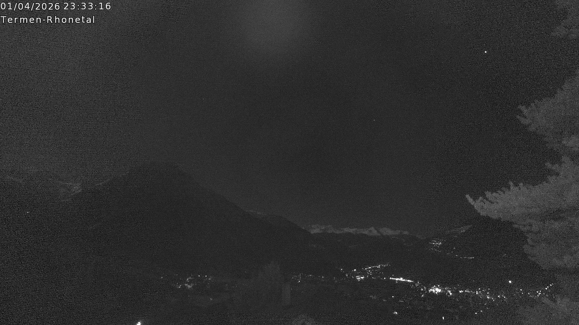 Archiv Foto Webcam Termen: Blick Richtung Süden ins Rhonetal