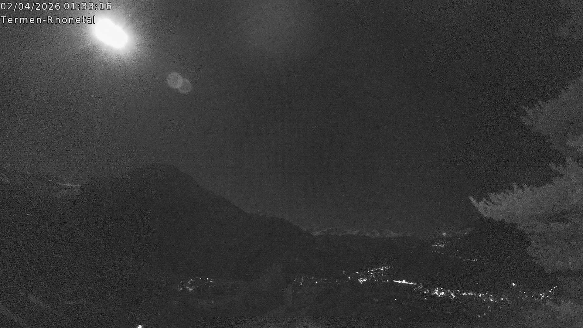 Archiv Foto Webcam Termen: Blick Richtung Süden ins Rhonetal