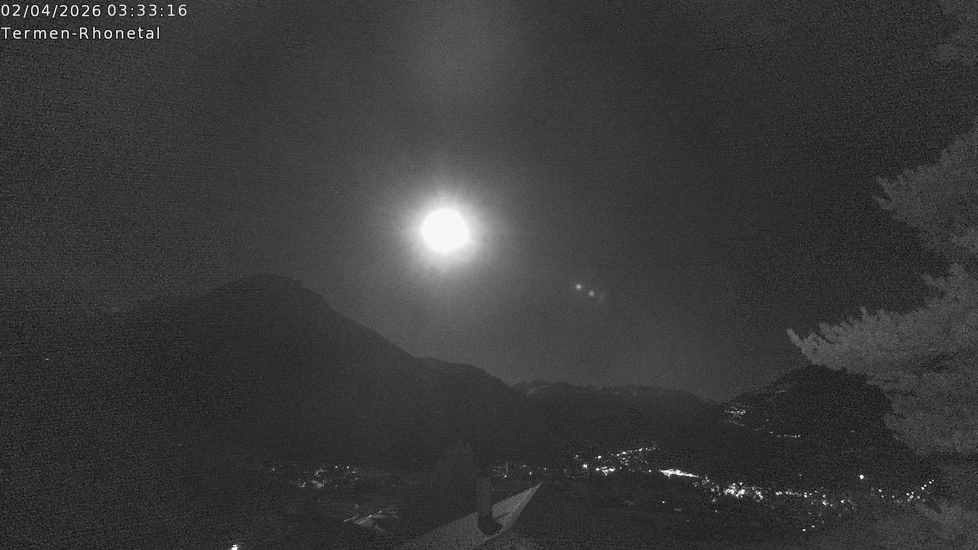 Archiv Foto Webcam Termen: Blick Richtung Süden ins Rhonetal