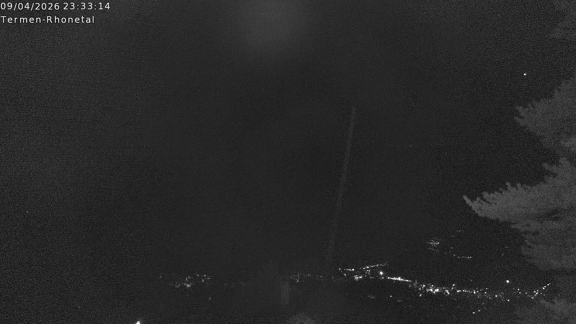 Archiv Foto Webcam Termen: Blick Richtung Süden ins Rhonetal