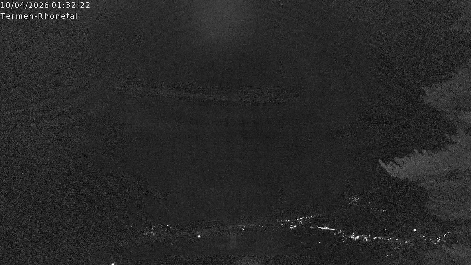 Archiv Foto Webcam Termen: Blick Richtung Süden ins Rhonetal