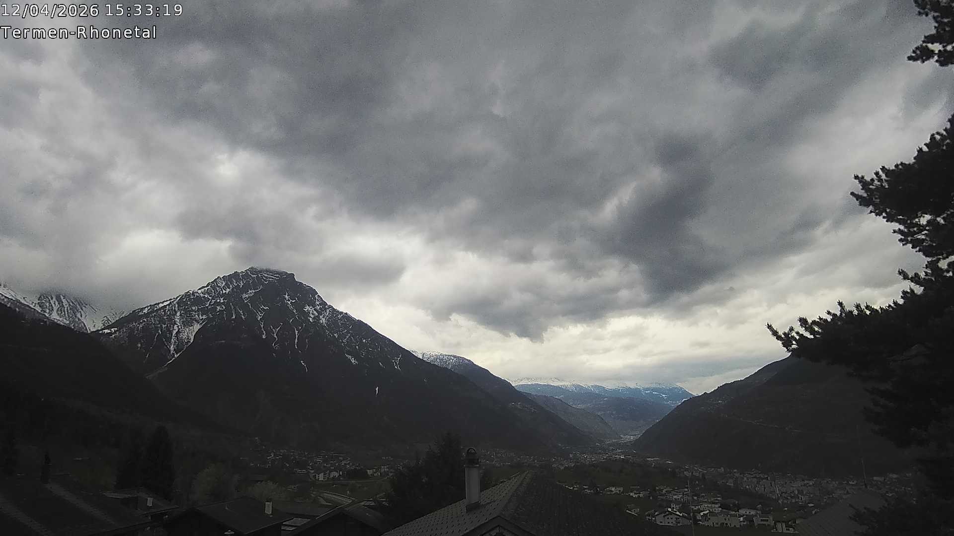 Archived image Webcam Termen: View to the south