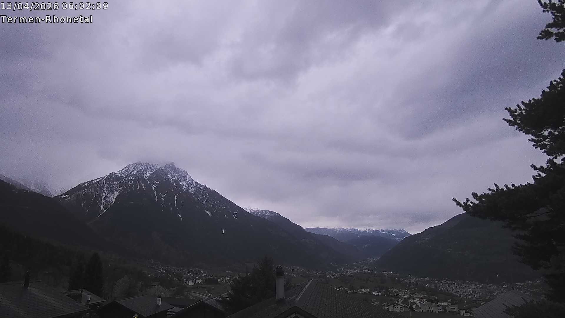 Archived image Webcam Termen: View to the south