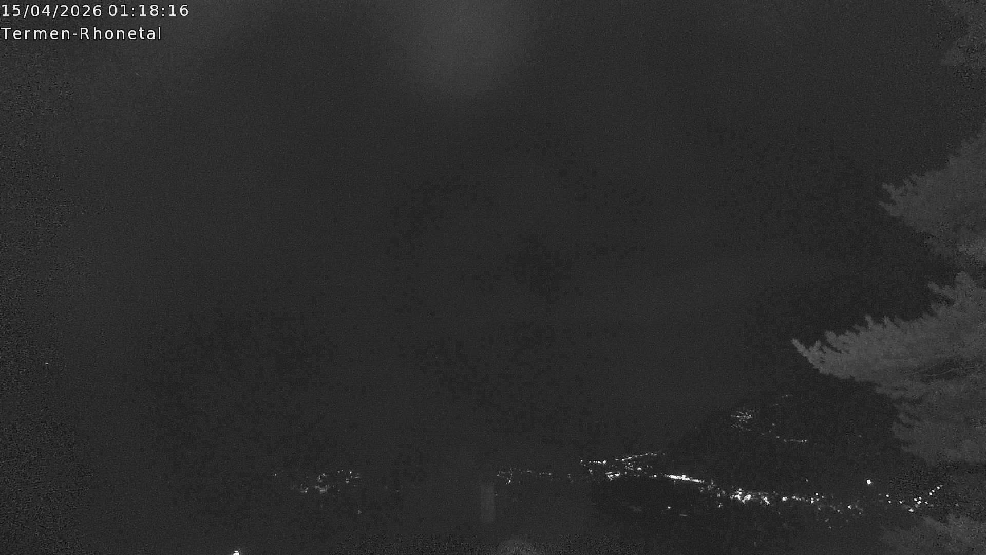 Archiv Foto Webcam Termen: Blick Richtung Süden ins Rhonetal