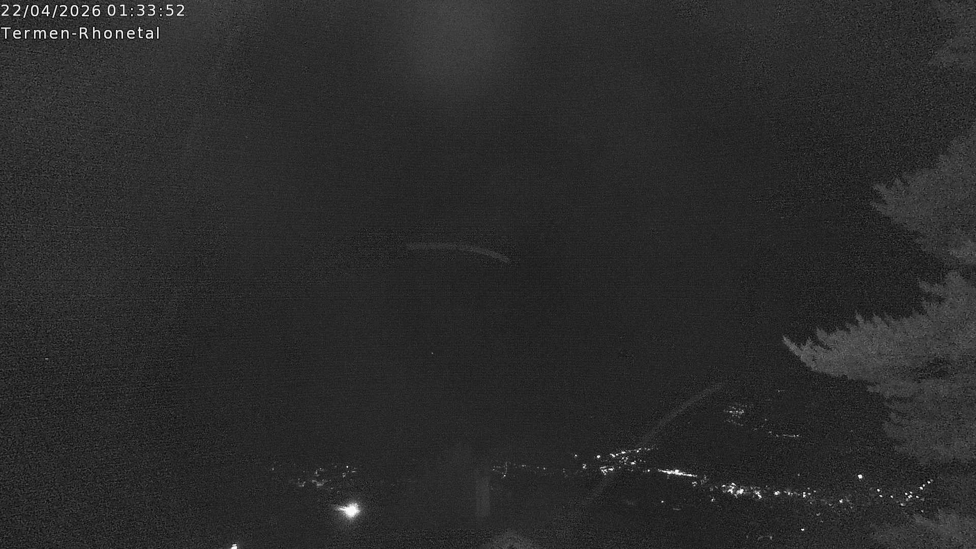 Archiv Foto Webcam Termen: Blick Richtung Süden ins Rhonetal