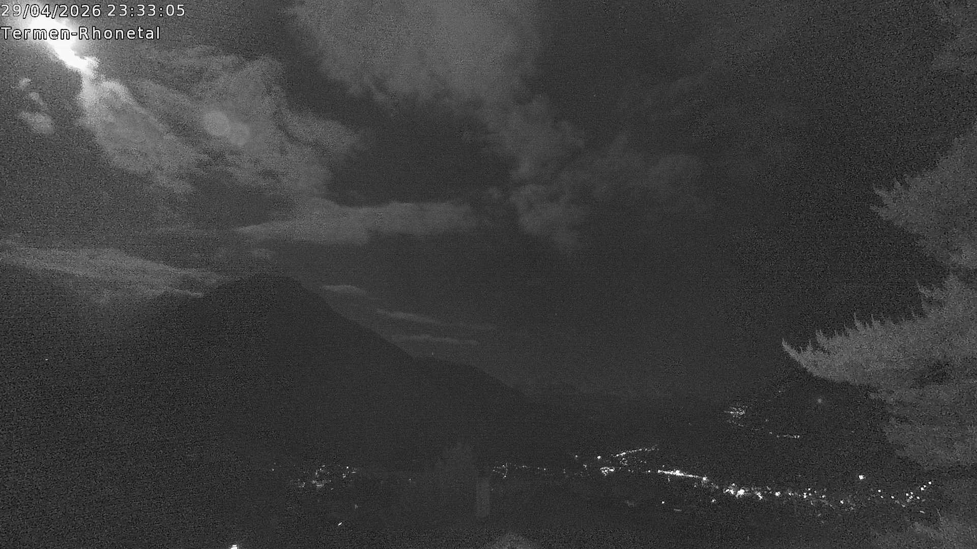 Archiv Foto Webcam Termen: Blick Richtung Süden ins Rhonetal