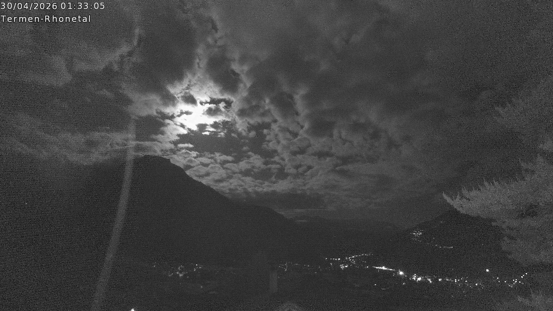 Archiv Foto Webcam Termen: Blick Richtung Süden ins Rhonetal