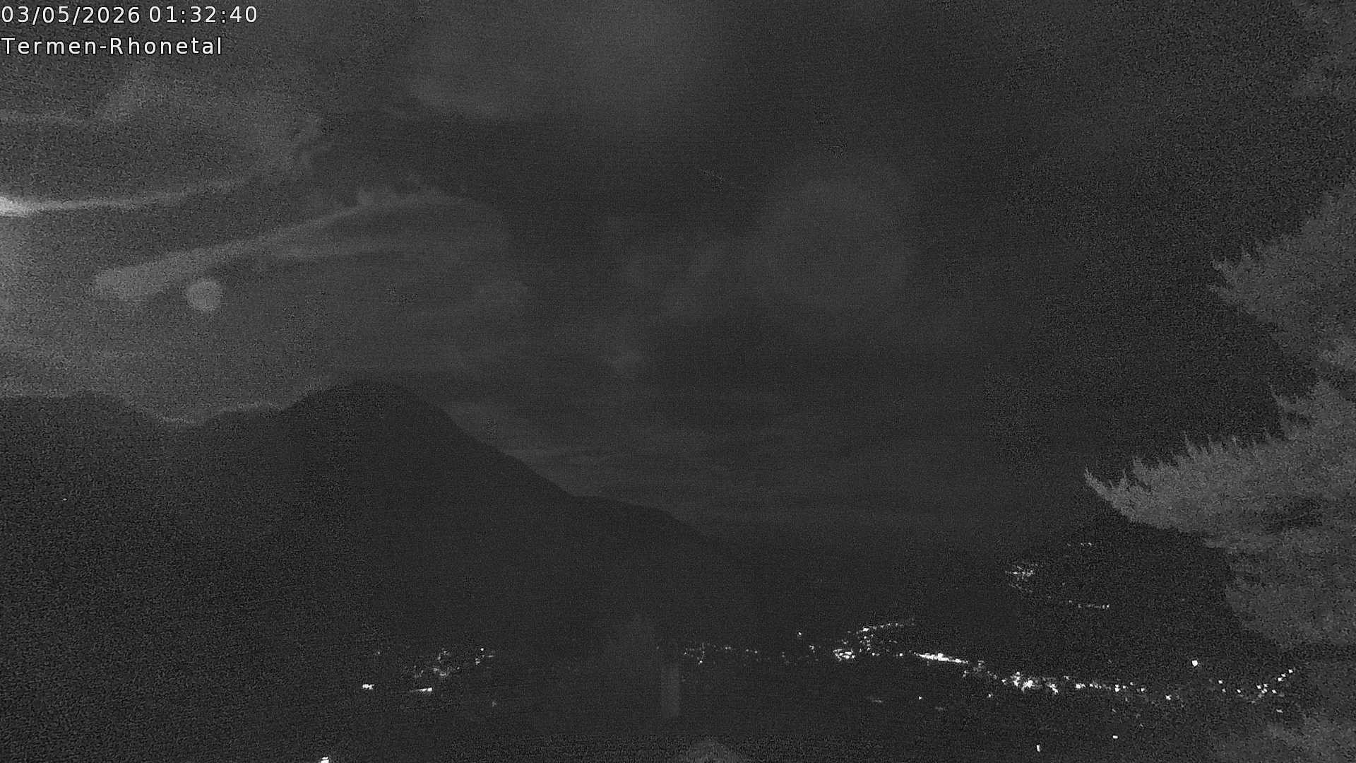 Archiv Foto Webcam Termen: Blick Richtung Süden ins Rhonetal