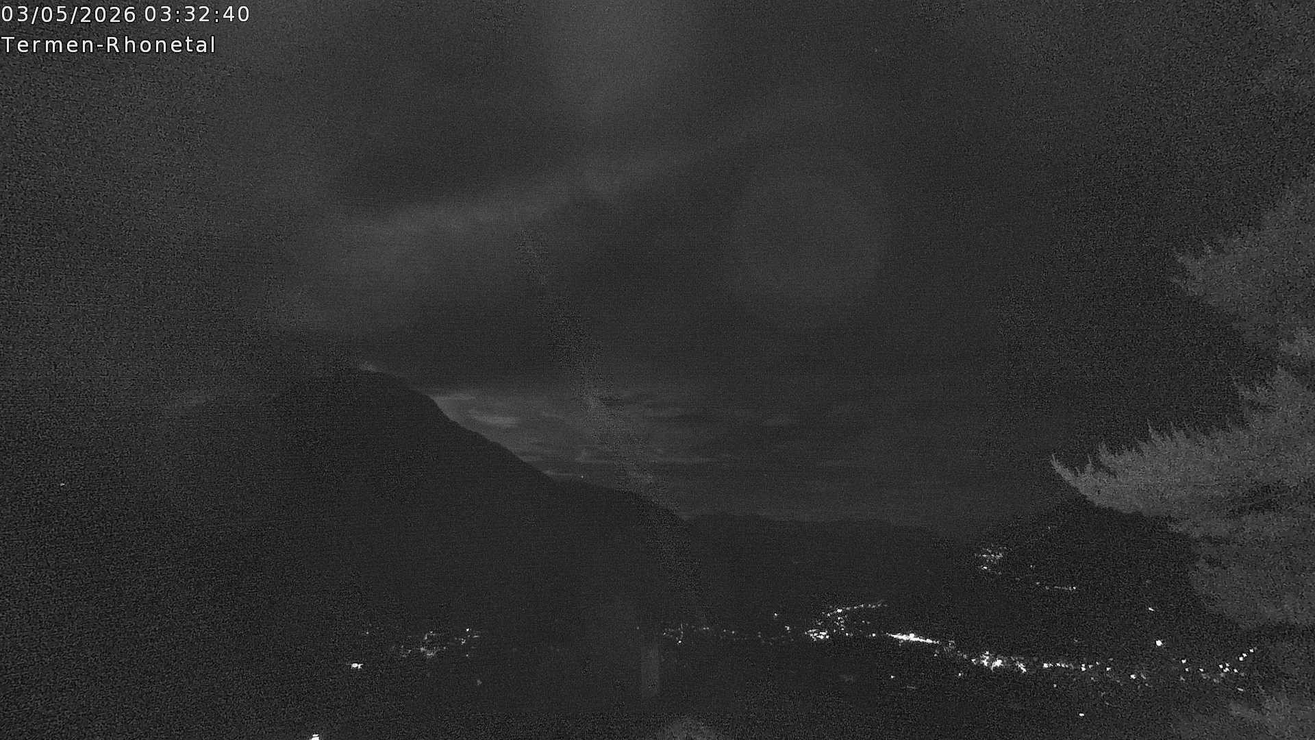 Archiv Foto Webcam Termen: Blick Richtung Süden ins Rhonetal