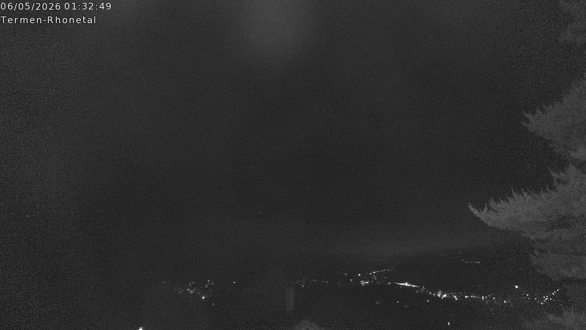 Archiv Foto Webcam Termen: Blick Richtung Süden ins Rhonetal