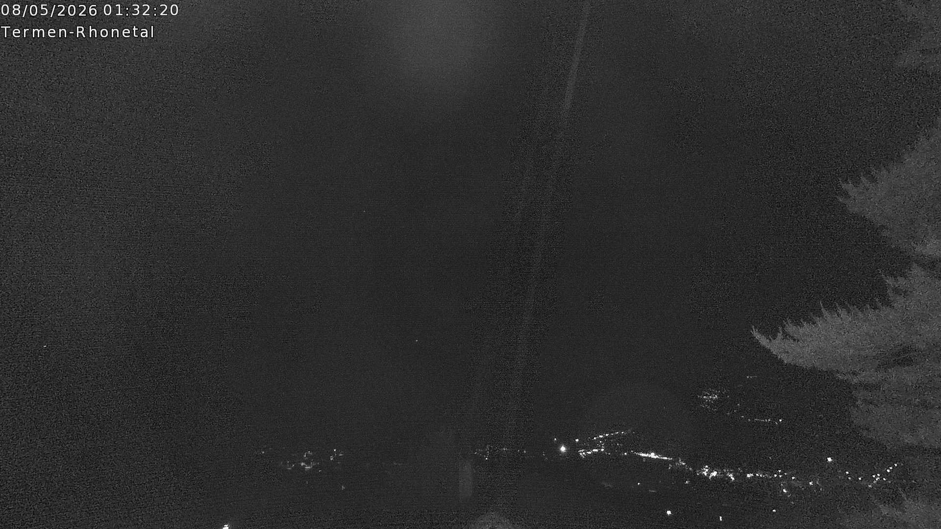 Archiv Foto Webcam Termen: Blick Richtung Süden ins Rhonetal