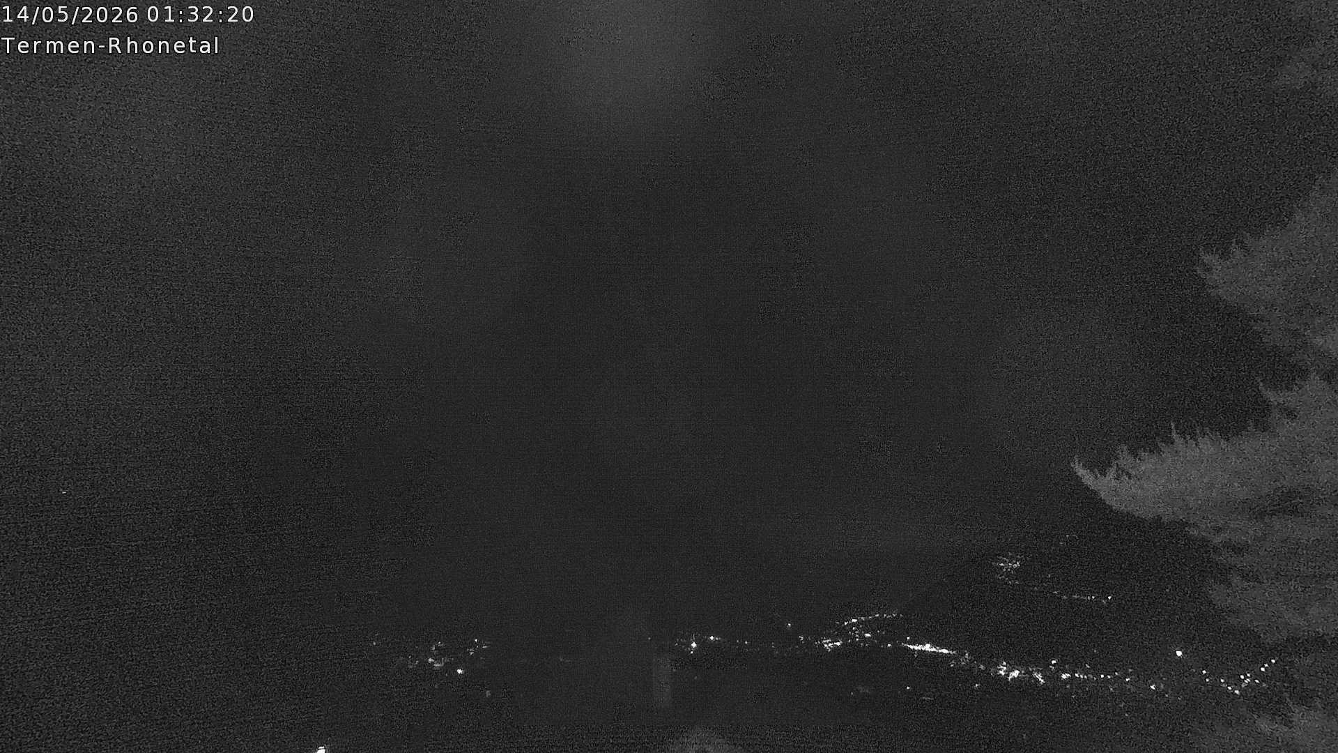 Archiv Foto Webcam Termen: Blick Richtung Süden ins Rhonetal