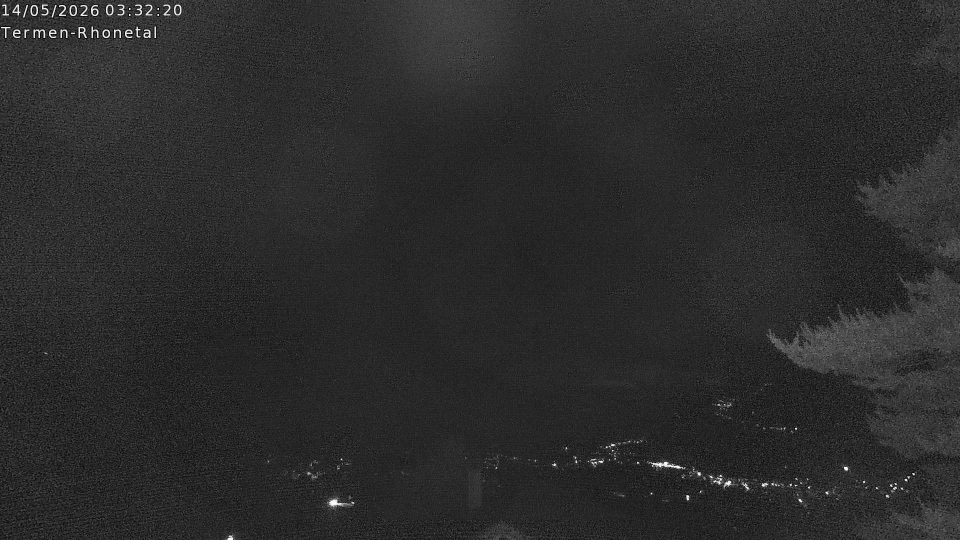 Archiv Foto Webcam Termen: Blick Richtung Süden ins Rhonetal