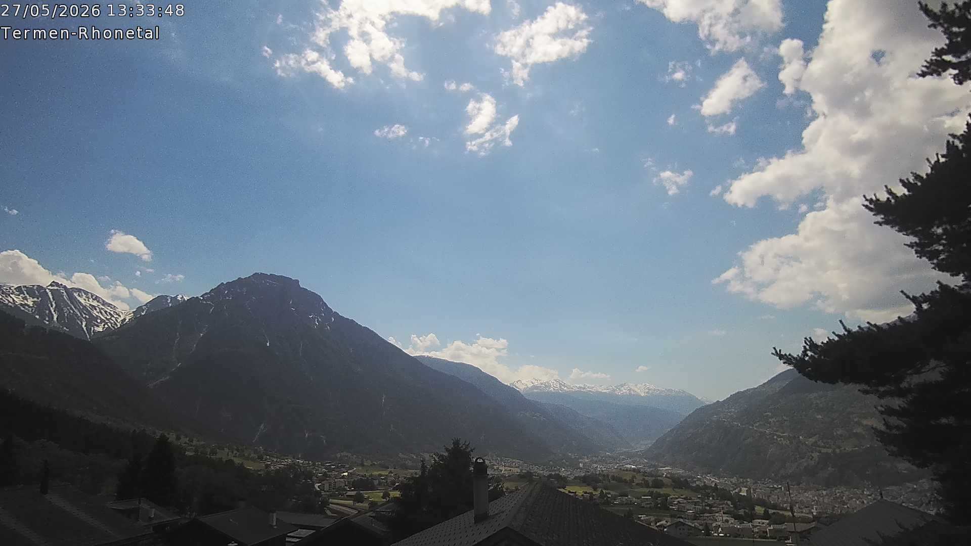Archived image Webcam Termen: View to the south