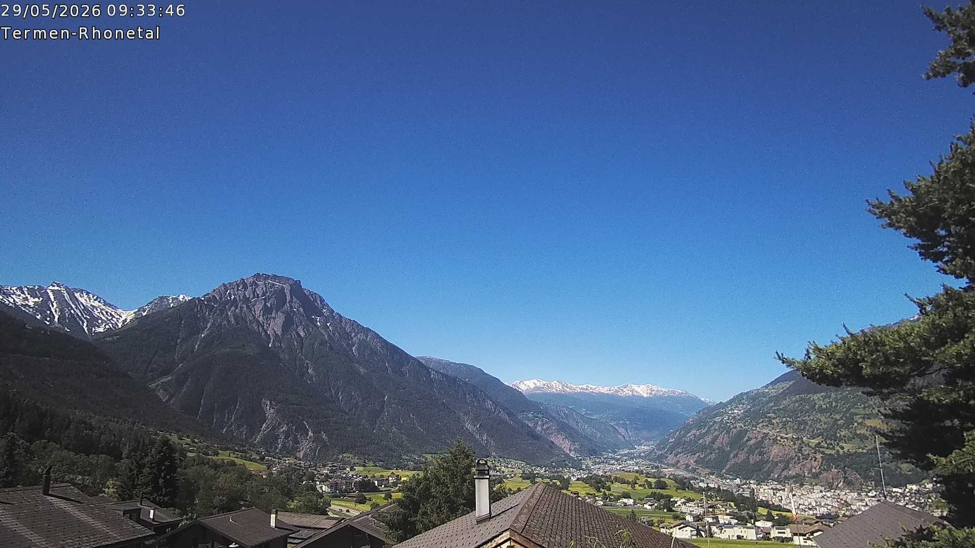 Archived image Webcam Termen: View to the south