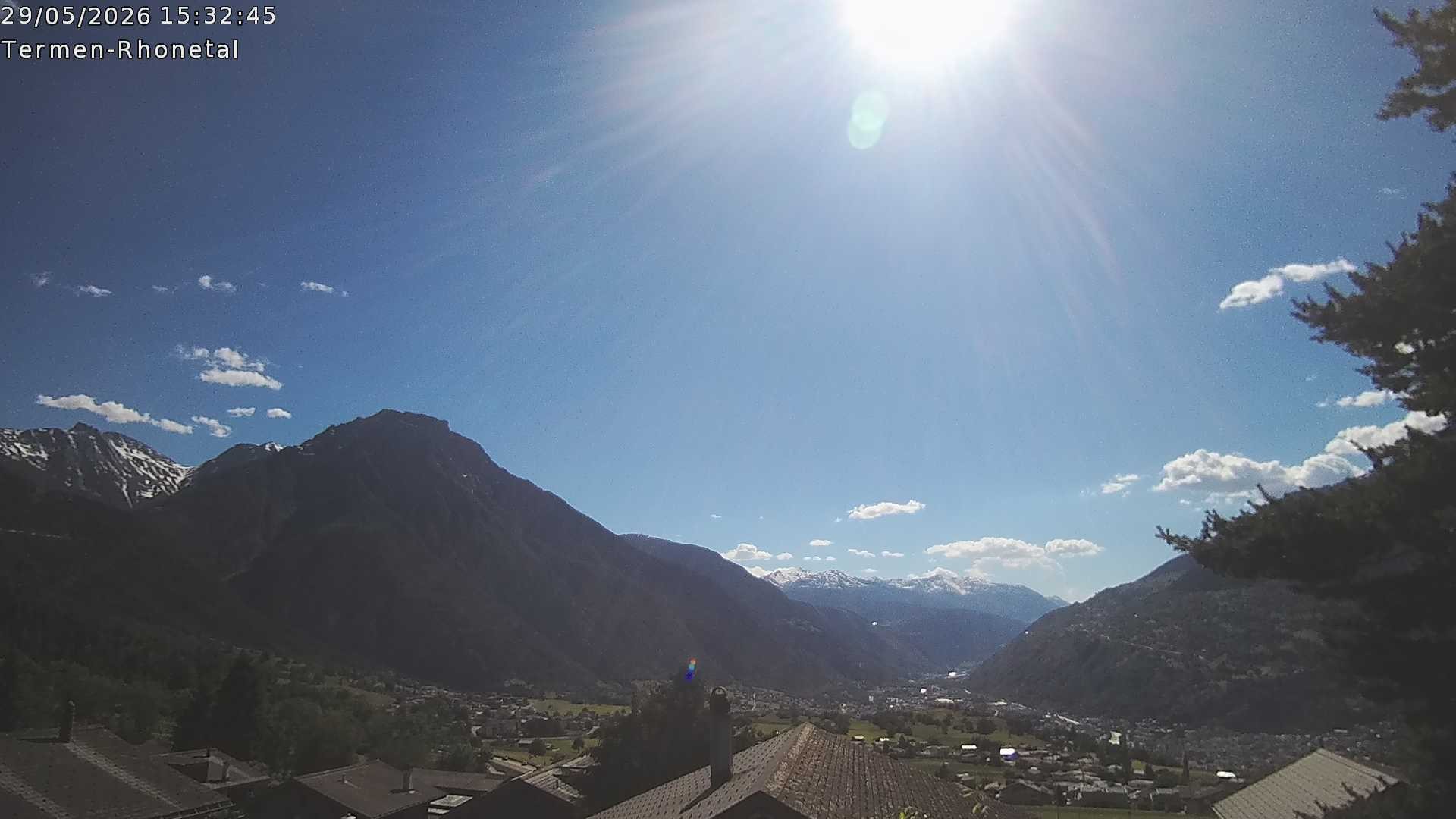 Archived image Webcam Termen: View to the south