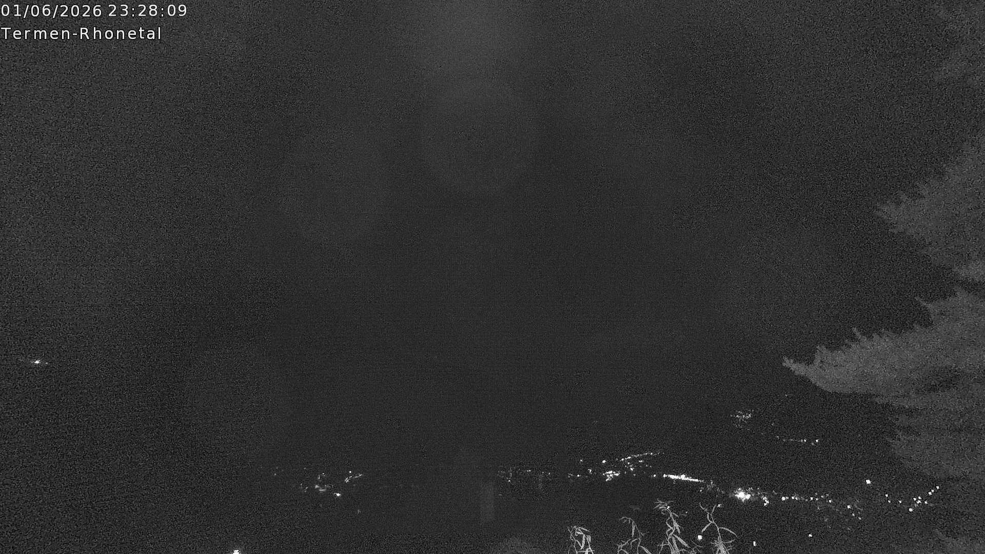 Archiv Foto Webcam Termen: Blick Richtung Süden ins Rhonetal