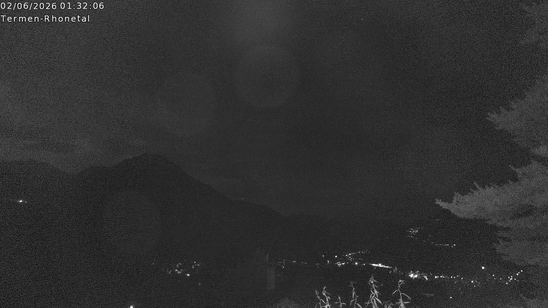 Archiv Foto Webcam Termen: Blick Richtung Süden ins Rhonetal