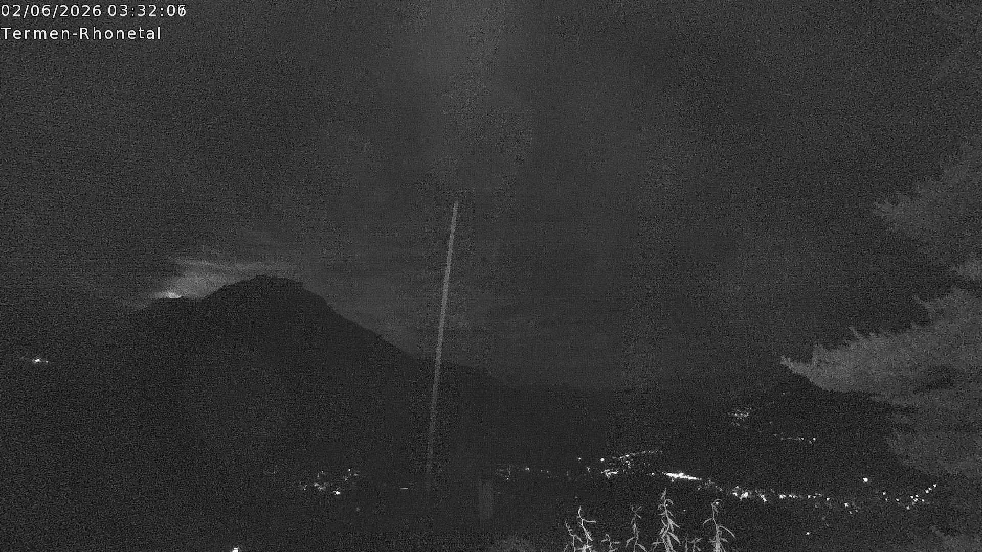 Archiv Foto Webcam Termen: Blick Richtung Süden ins Rhonetal