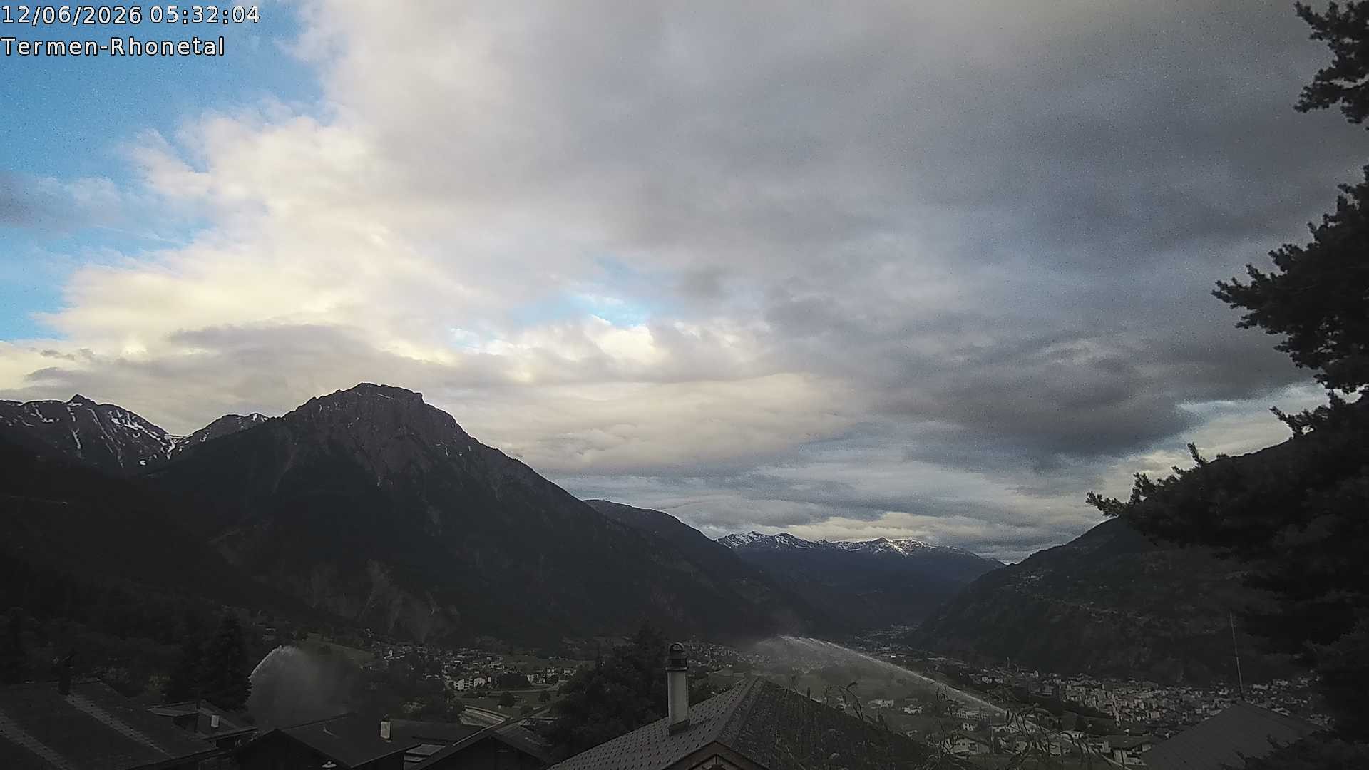 Archived image Webcam Termen: View to the south