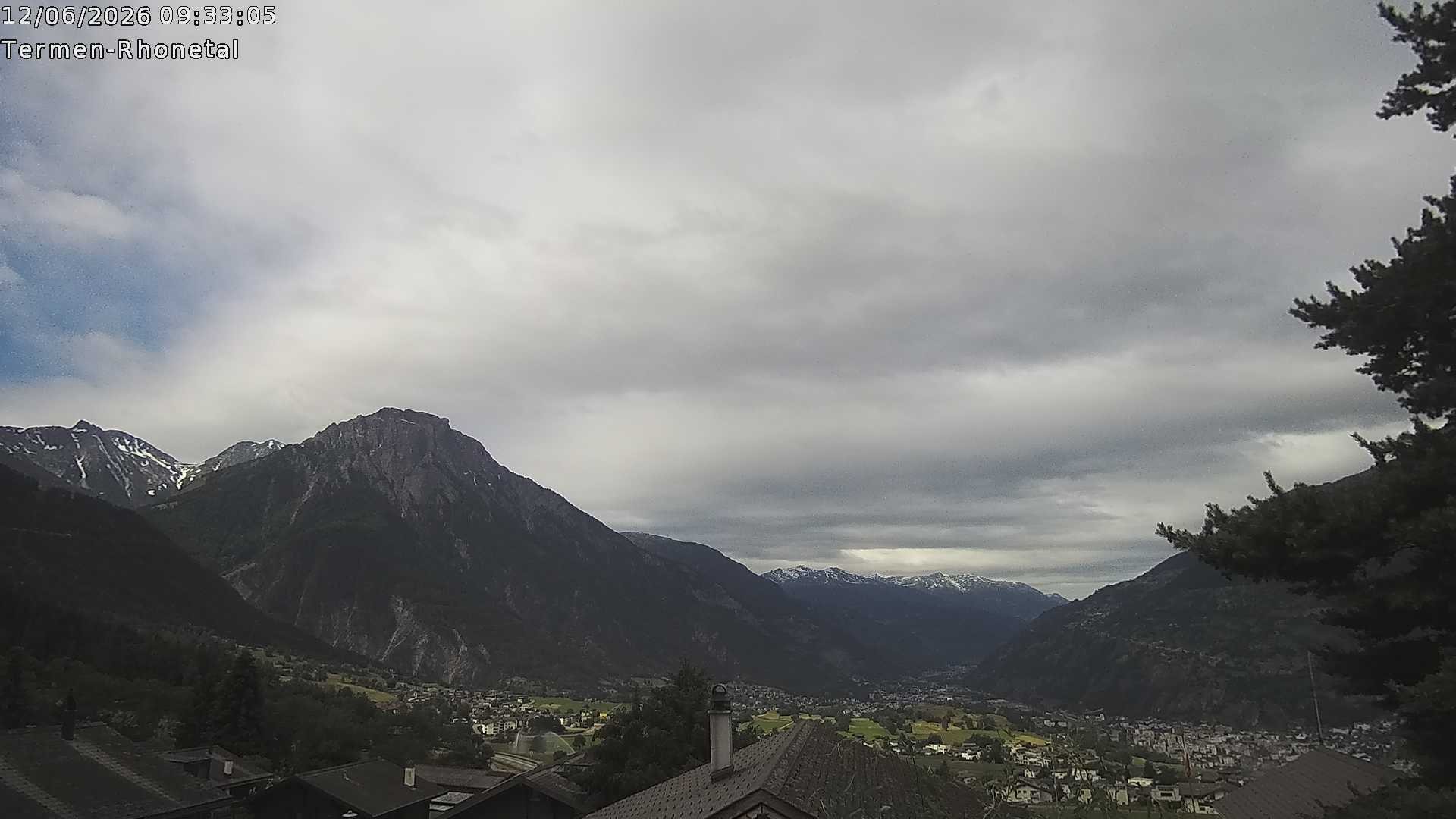 Archived image Webcam Termen: View to the south