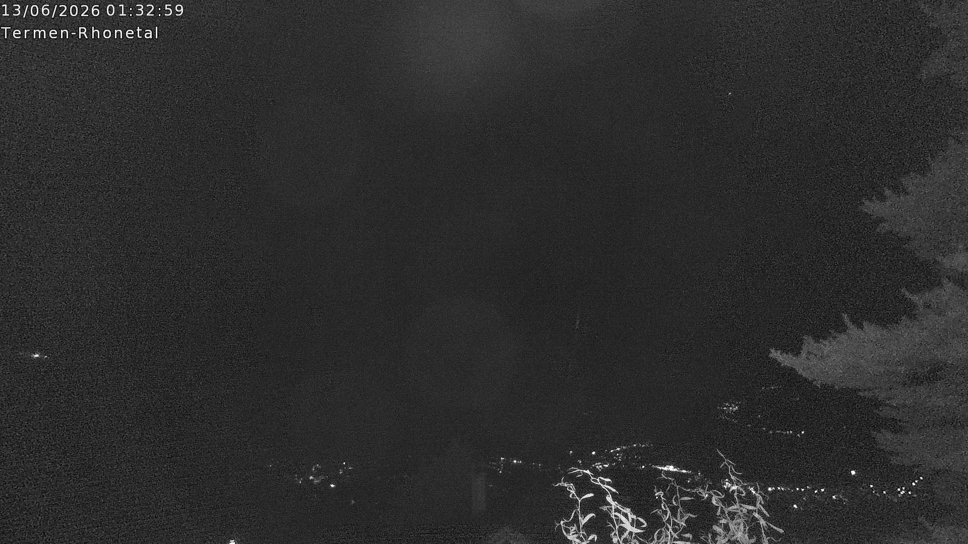 Archiv Foto Webcam Termen: Blick Richtung Süden ins Rhonetal