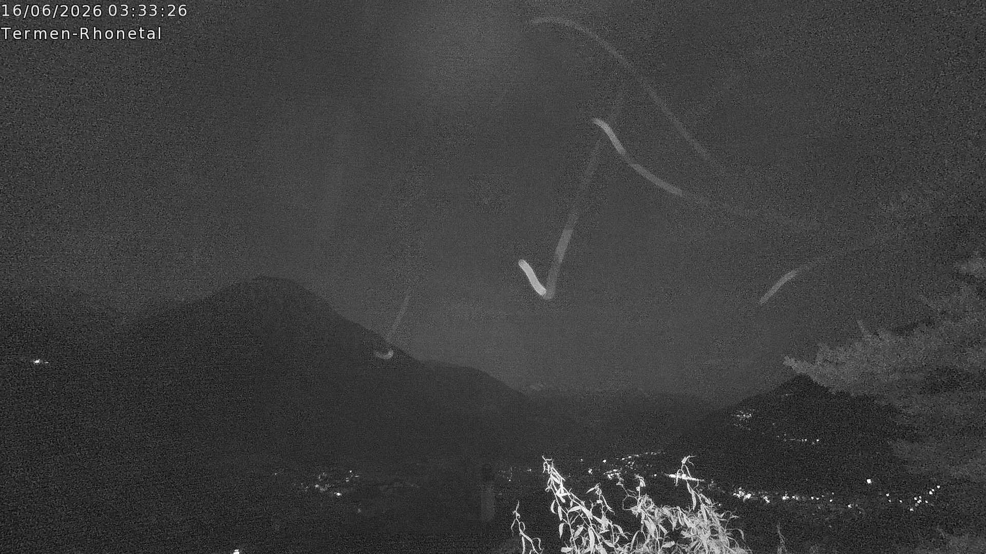 Archiv Foto Webcam Termen: Blick Richtung Süden ins Rhonetal
