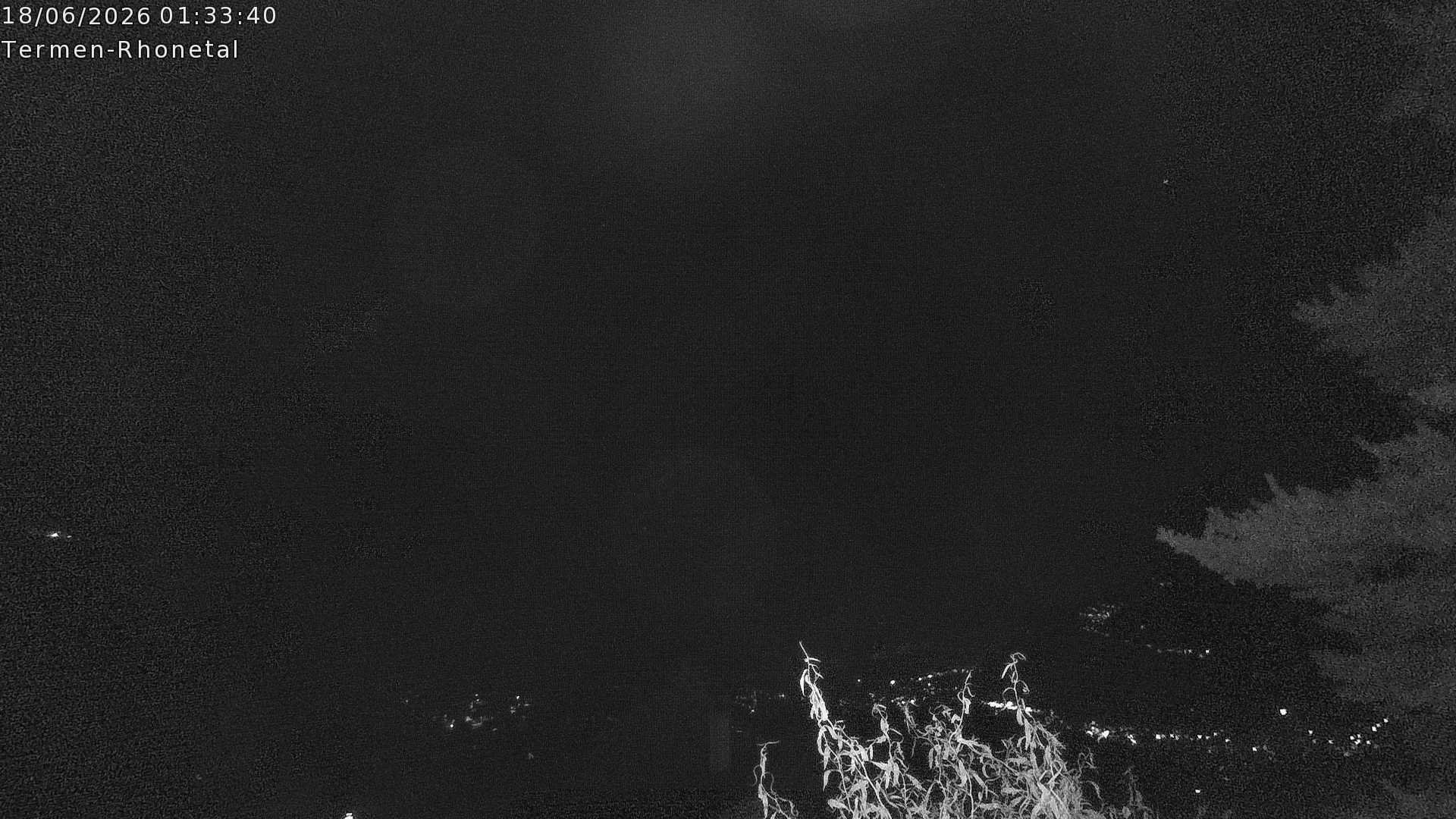 Archiv Foto Webcam Termen: Blick Richtung Süden ins Rhonetal