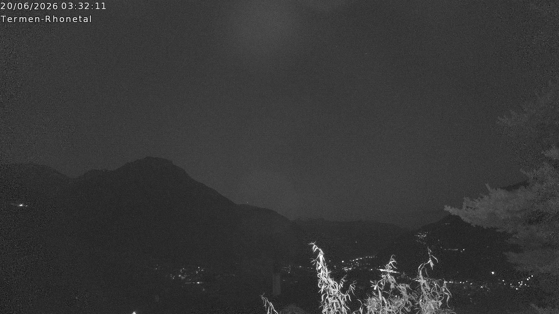 Archiv Foto Webcam Termen: Blick Richtung Süden ins Rhonetal