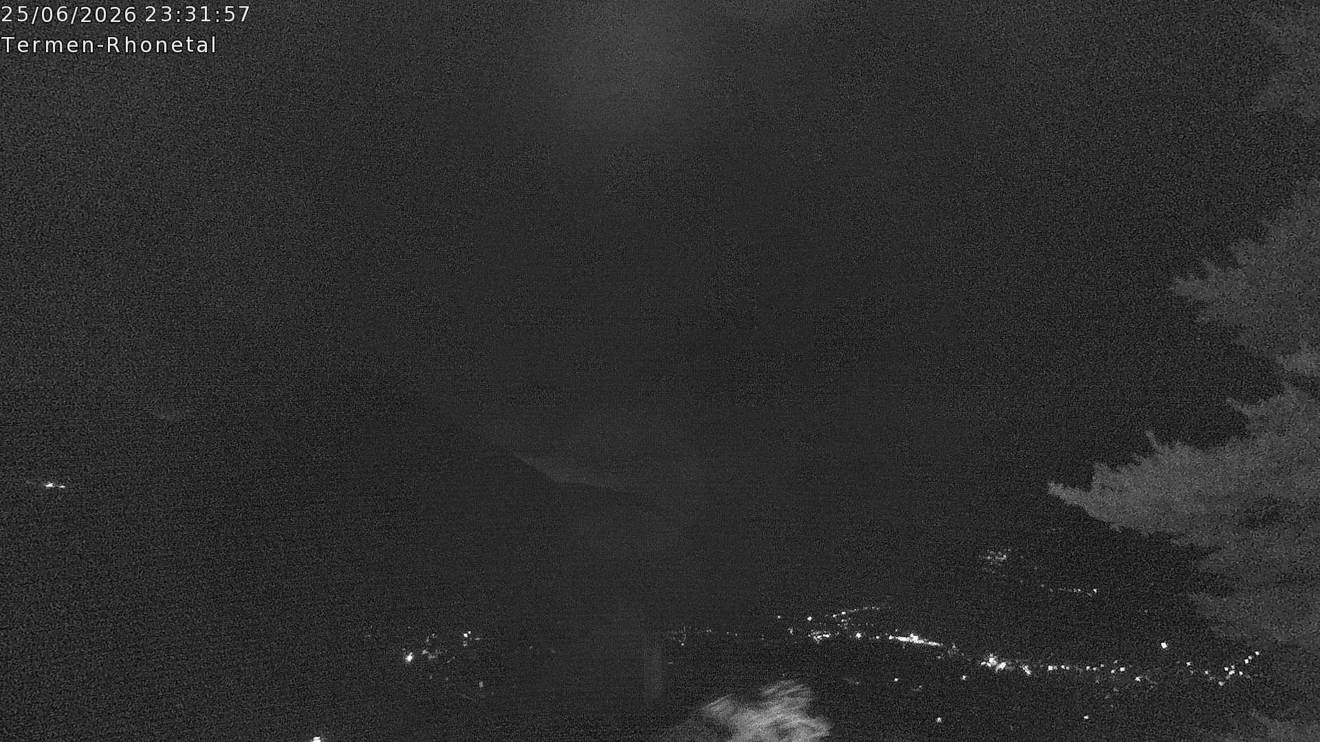 Archiv Foto Webcam Termen: Blick Richtung Süden ins Rhonetal