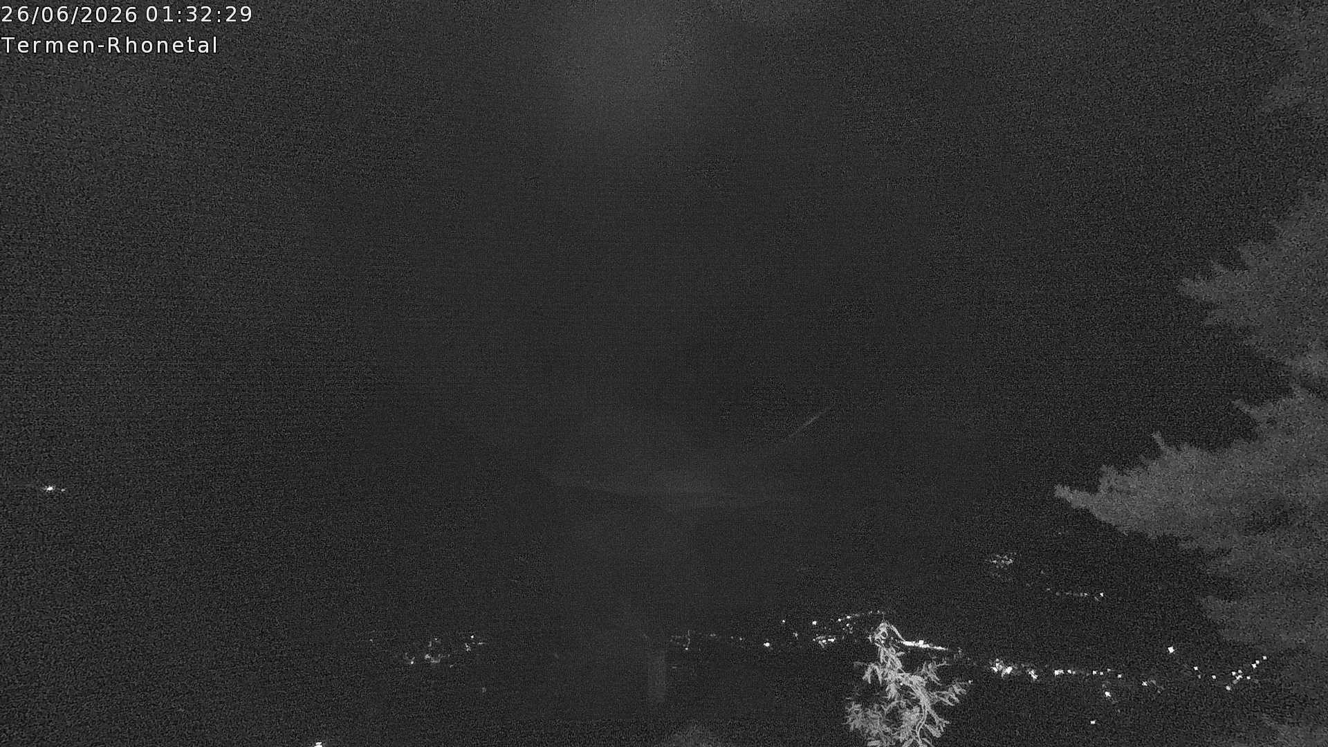 Archiv Foto Webcam Termen: Blick Richtung Süden ins Rhonetal