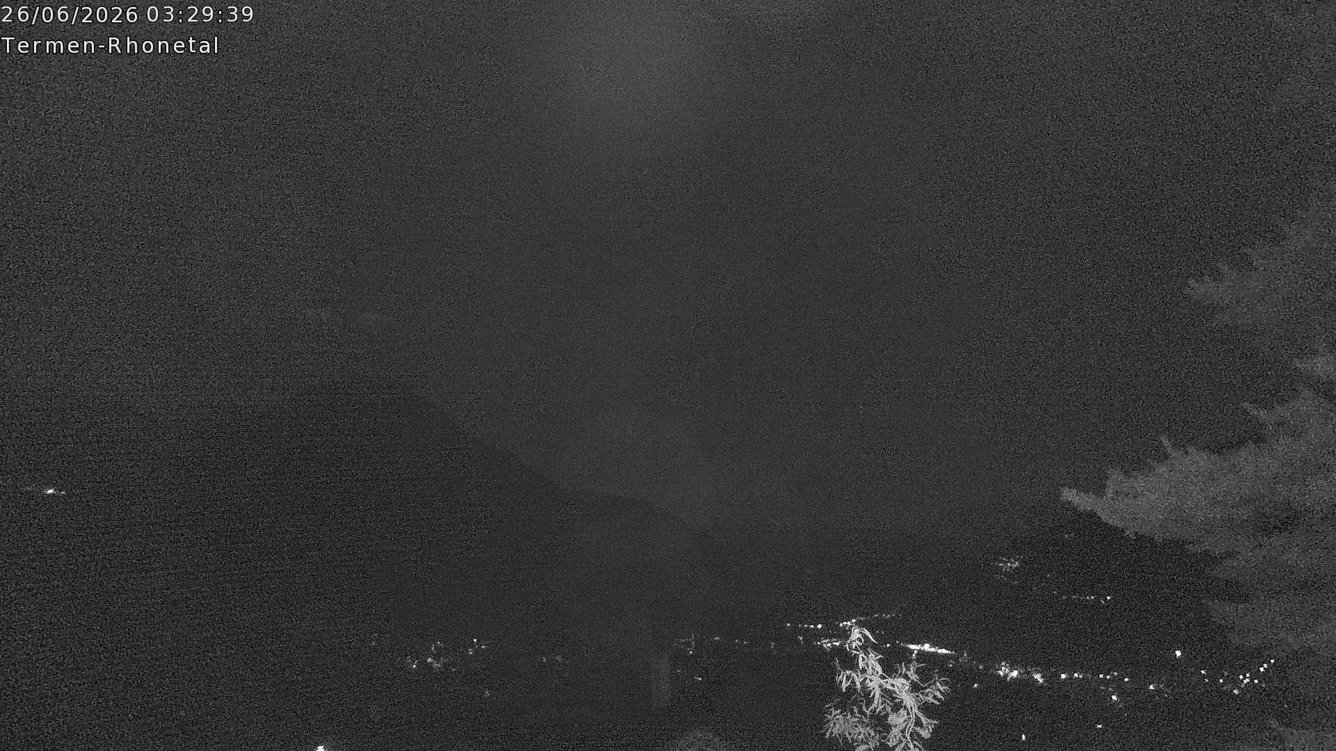 Archiv Foto Webcam Termen: Blick Richtung Süden ins Rhonetal
