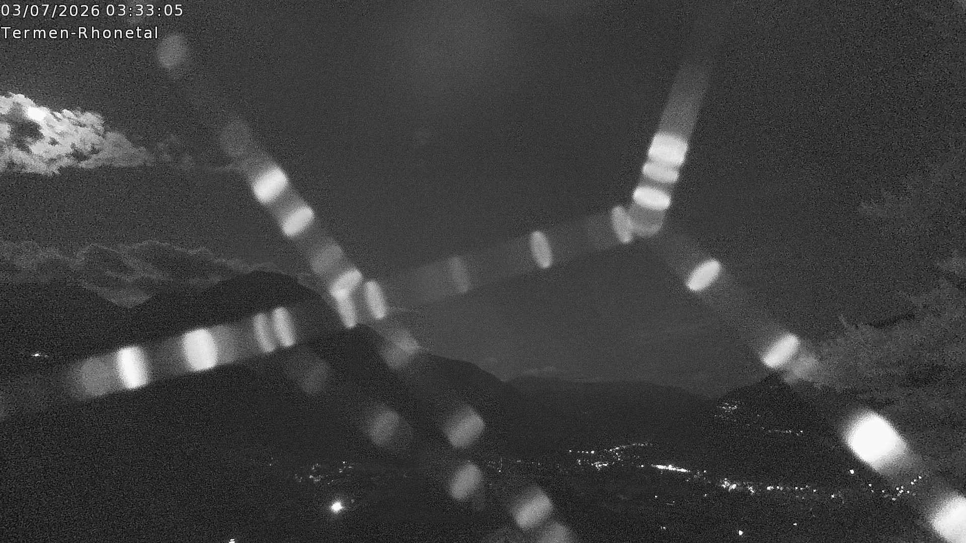 Archiv Foto Webcam Termen: Blick Richtung Süden ins Rhonetal