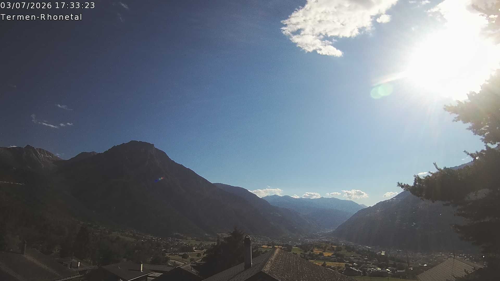 Archived image Webcam Termen: View to the south
