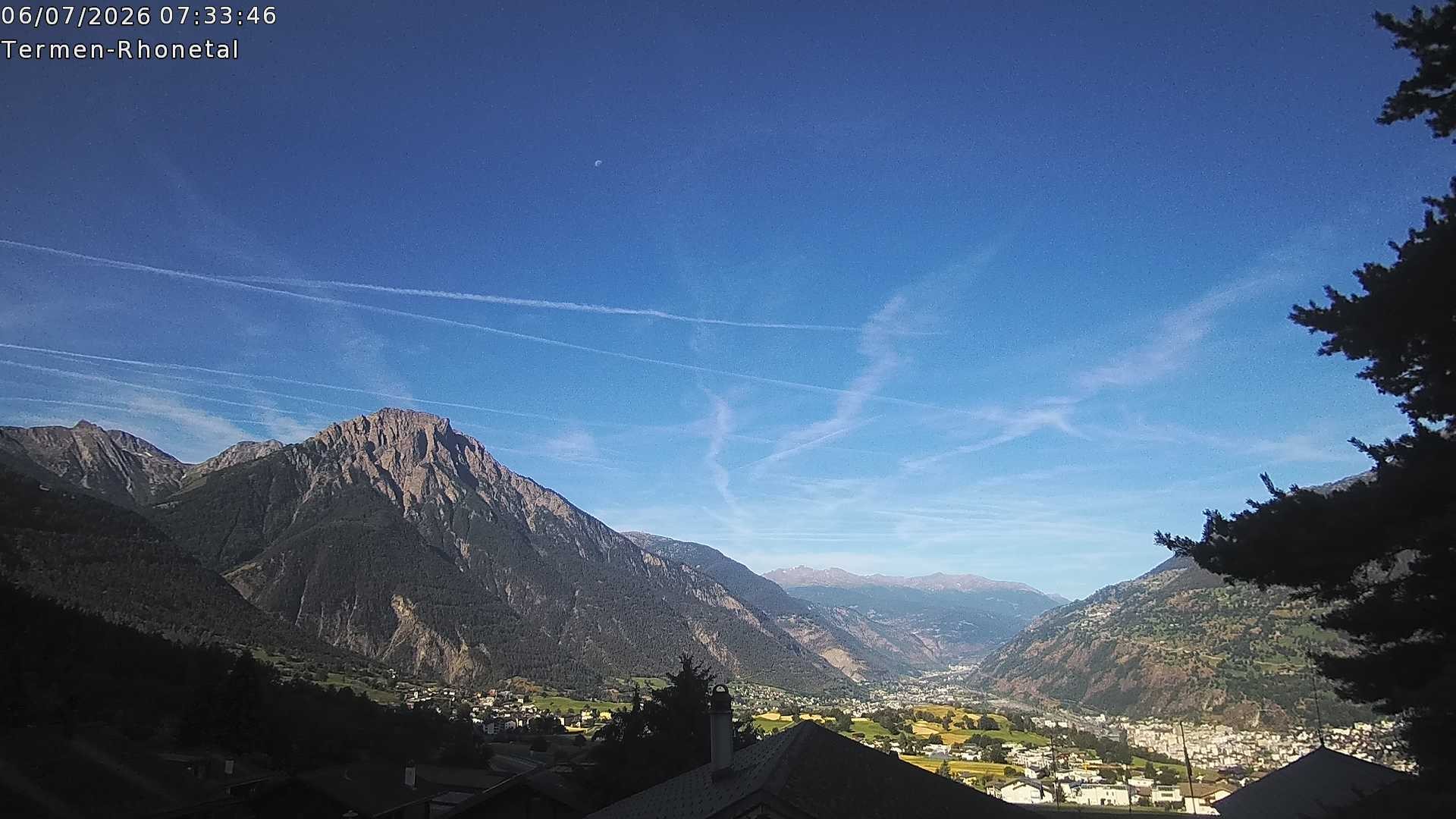 Archived image Webcam Termen: View to the south