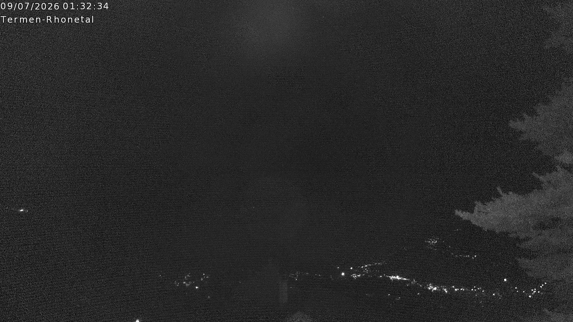 Archiv Foto Webcam Termen: Blick Richtung Süden ins Rhonetal