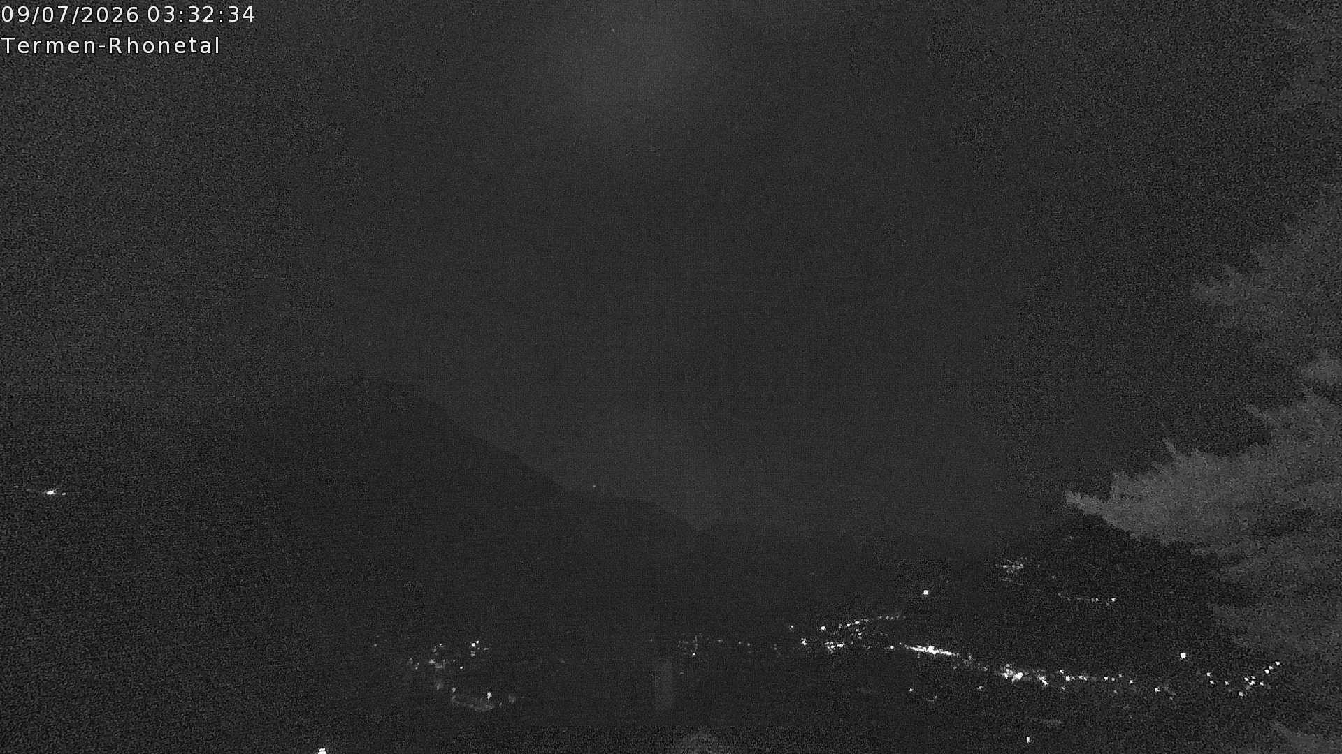 Archiv Foto Webcam Termen: Blick Richtung Süden ins Rhonetal