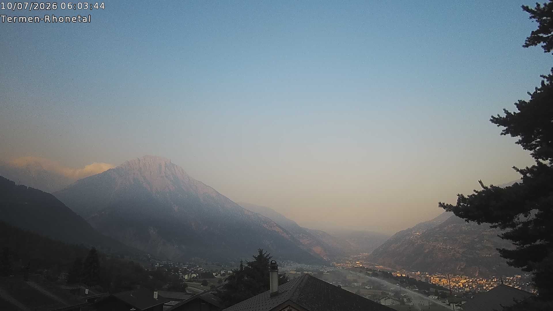 Archived image Webcam Termen: View to the south