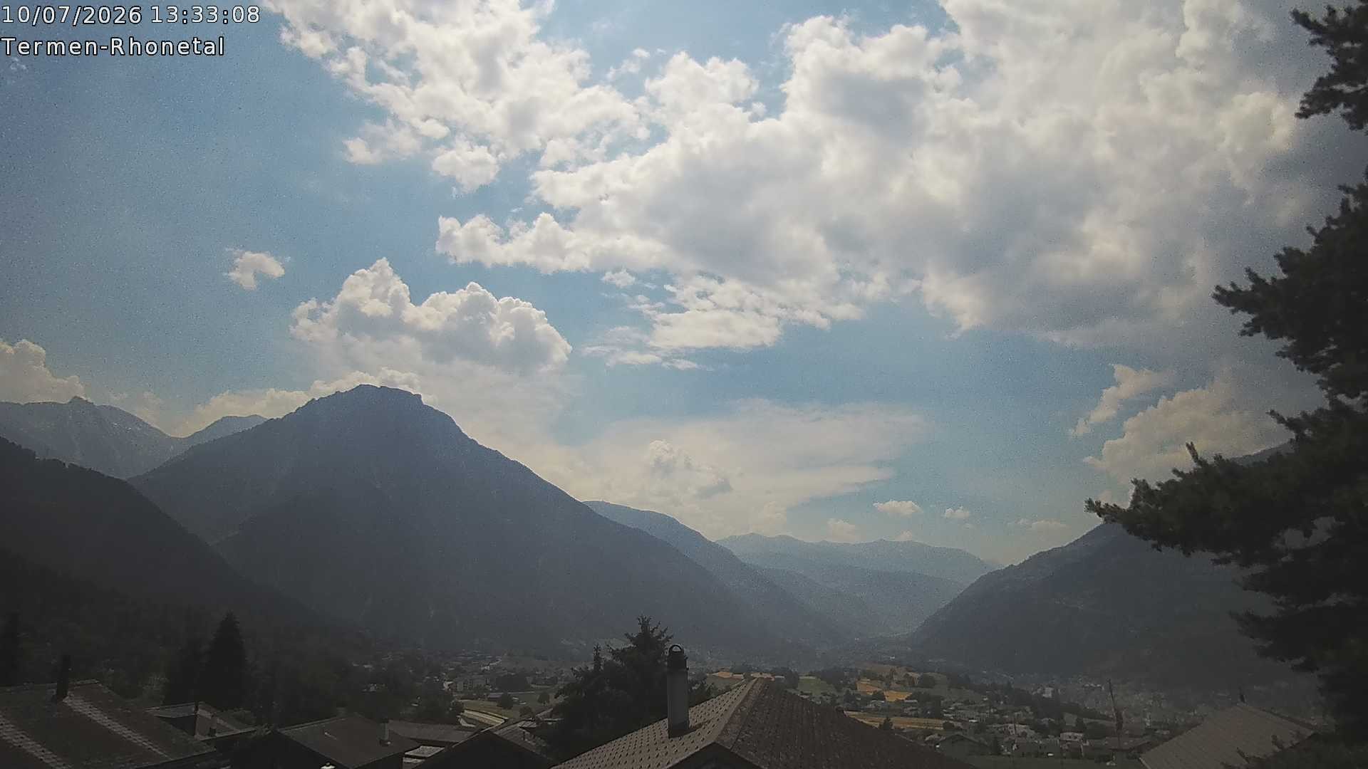 Archived image Webcam Termen: View to the south